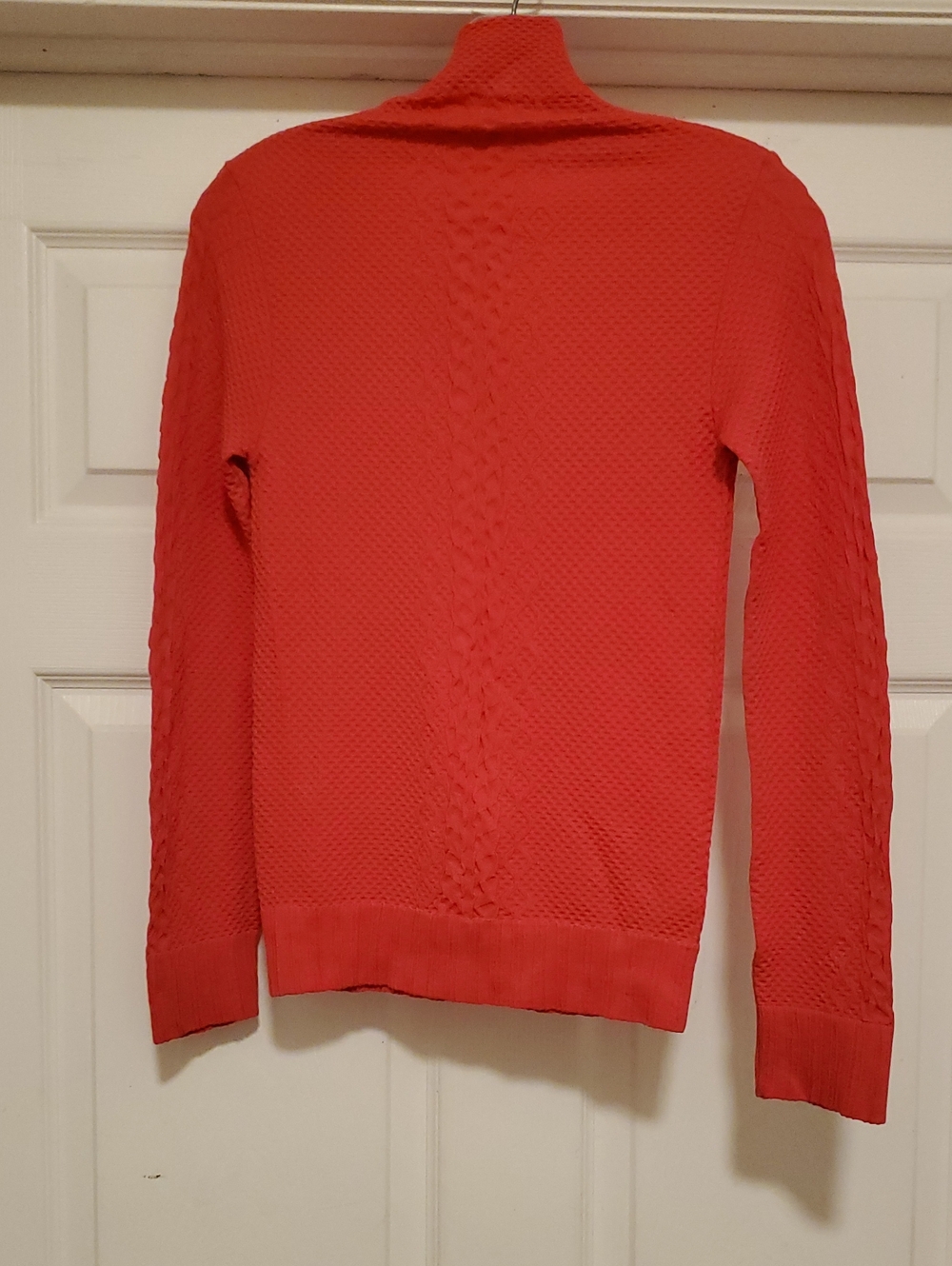 Classic Red Cable Turtleneck Sweater - Unbranded